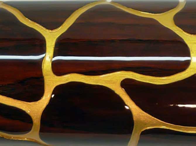 Woodslide Didgeridoo Gold Line (Detail)