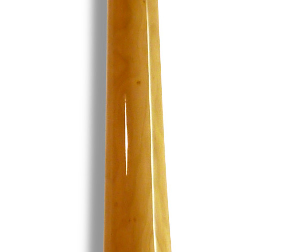 Original Woodslide Didgeridoo, Holz: Birnbaum, Design natur, Ansicht: Gesamtansicht. Original Woodslide Didge, Wood: Pear Tree, Design: natur, View: Total view. Tonlagen: A - Dis, Bestell-Nr. 102. Pitches: A - Dis, Order No. 102