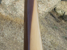 Original Woodslide Didgeridoo, Holz: Schwarznuss, Design natur, Ansicht: Gesamtansicht. Tonlagen: D - Ais, Bestell-Nr. 104   |   Original Woodslide Didge, Wood: Black Nut, Design: natur, View: total view, Pitches: D - Ais, Order No. 104